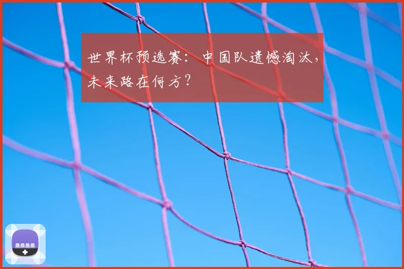 世界杯预选赛:中国队遗憾淘汰,未来路在何方?